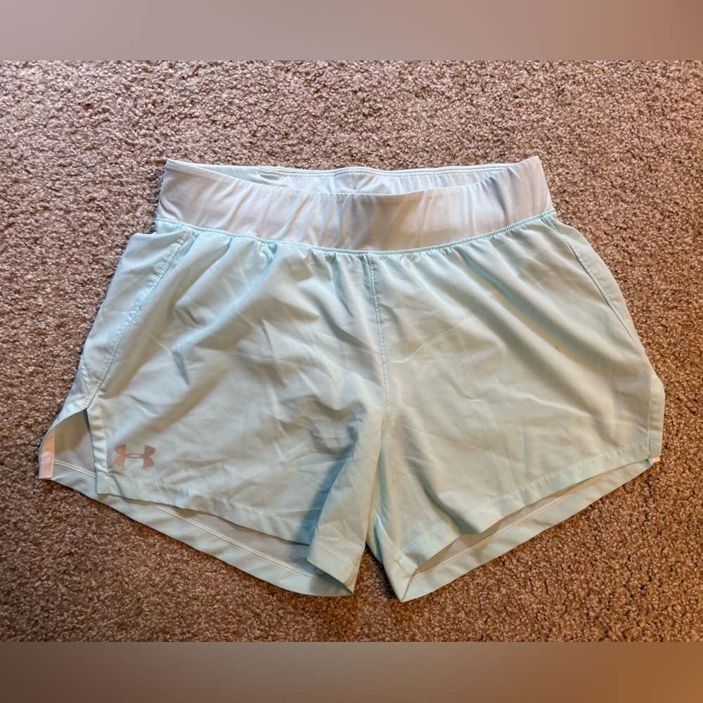 Under Armour Women's Athletic Shorts in Light Blue